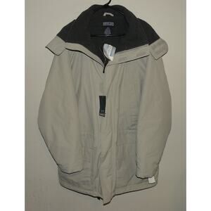 Lands’ End Squall Parka Men’s XL Winter Coat Sandstone Polartec Aircore-200 NWT